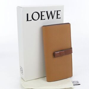 Loewe Vertical Wallet Large 124.12s40 Long Wallet Bifold Calf Women's